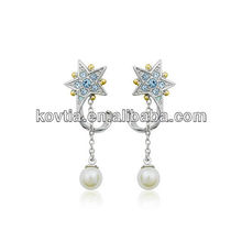 Promotion new design women long earring pearl accessory jewelry